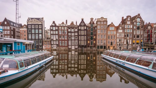 Damrak in Amsterdam, the Netherlands