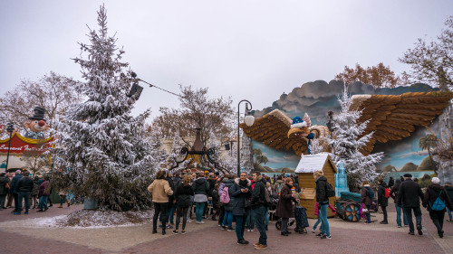 Carnaval Festival Square in the Winter Efteling