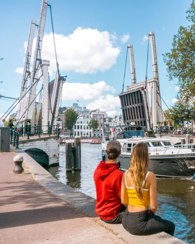 Instagrammable Place Walter Süskind Bridge in Amsterdam, the Netherlands