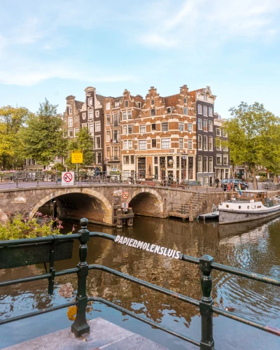 Instagrammable Place Papiermolensluis in Amsterdam, the Netherlands