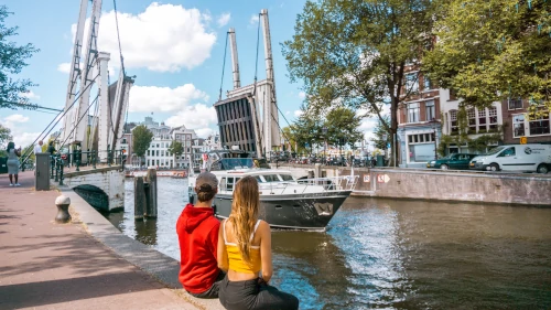 Walkter Süskind Bridge in Amsterdam, the Netherlands