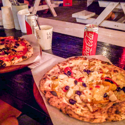 Pizza at Luigi's in Canggu, Bali, Indonesia