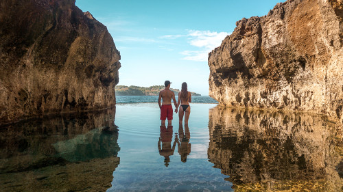 Angel Billabong Natural Pool in Nusa Penida, Bali, Indonesia