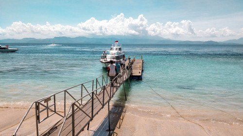 Our arrival jetty in Nusa Penida, Bali, Indonesia