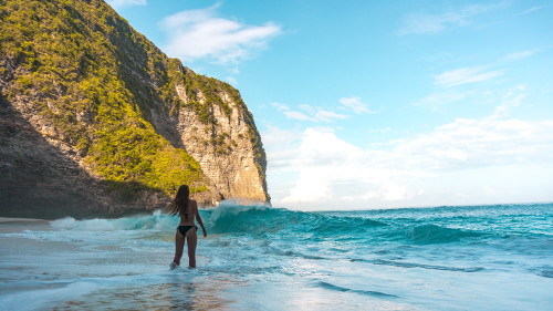 Kelingking Beach in Nusa Penida, Bali, Indonesia