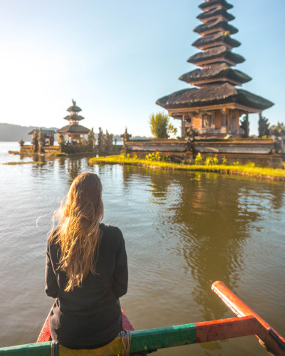 Pura Ulun Danu Beratan, Floating Temple in North-Bali, Indonesia