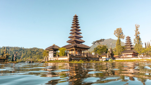 Pura Ulun Danu Beratan, Floating Temple in North-Bali, Indonesia