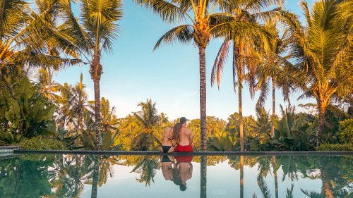 Jungle Infinity Pool in Bertiwi Bisma 2 in Ubud, Bali, Indonesia