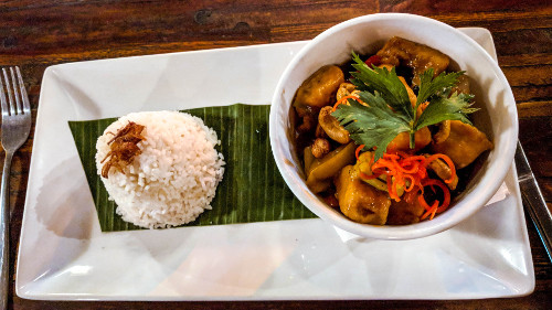 Dinner at Semujaen, an Indonesian restaurant in Ubud, Bali, Indonesia