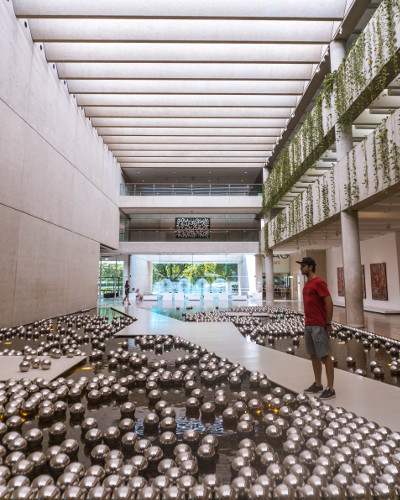 Instagrammable spot in the Queensland Art Gallery in Brisbane, Australia