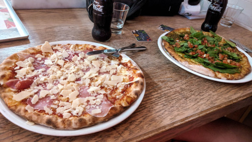 Pizza at Vapiano in Brisbane, Australia