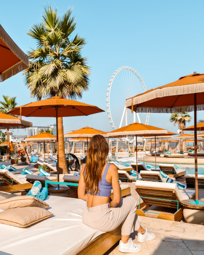 Instagrammable Photo Spot at Bla Bla Beach Club in Dubai