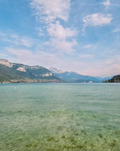 Mountain Views from the Lake of Annecy, France