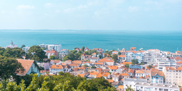 View over Arcachon Bay in South West France