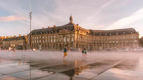 Miroir d'Eau in Bordeaux, France