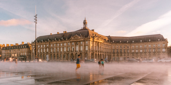 Miroir d'Eau in Bordeaux, France