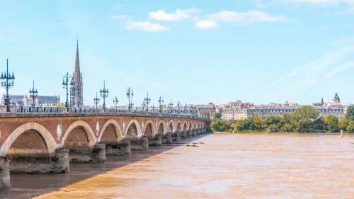 Pont de Pierre in Bordeaux, France