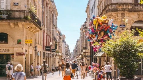 Rue Sainte Catherine in Bordeaux, France