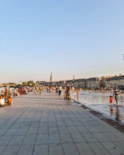 Miroir d'Eau in Bordeaux, France