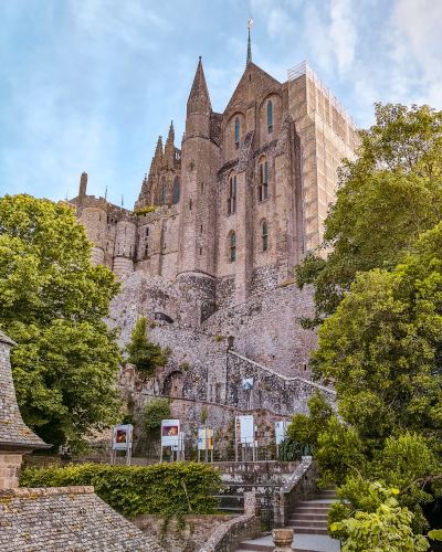 The Abbey of Le Mont-Saint-Michel in Normandy, France