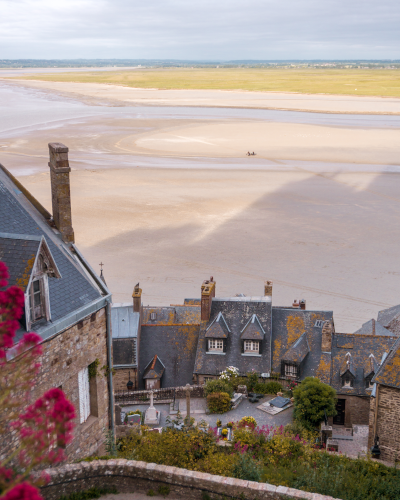 The Bay of Le Mont-Saint-Michel in Normandy, France