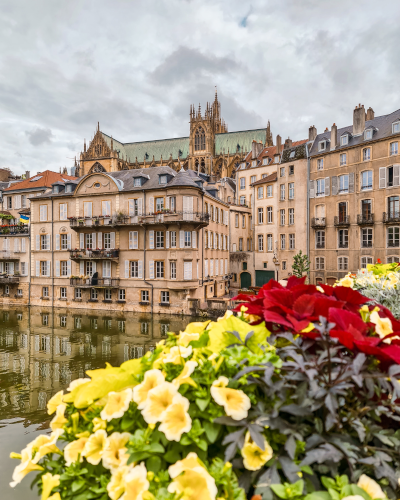 Moselle River in Metz, France