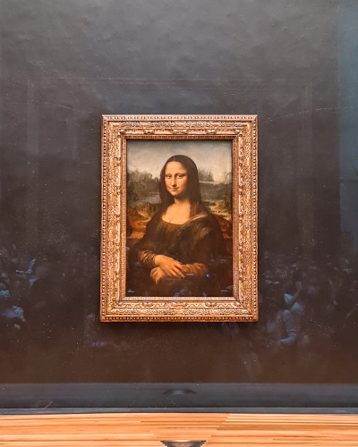 Mona Lisa in the Louvre Museum in Paris, France