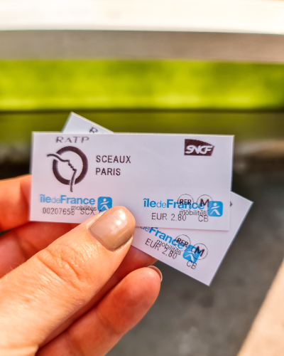 RER Train Tickets to Parc de Sceaux near Paris, France