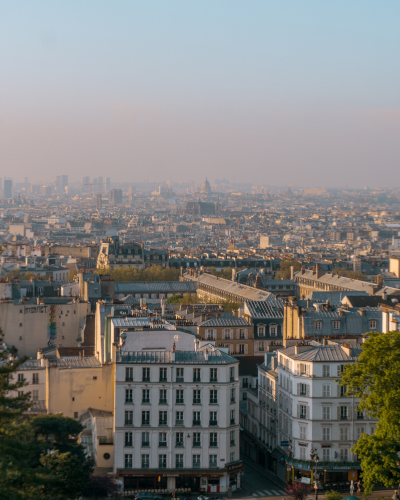 The View from the Sacré-Coeur in Paris, France