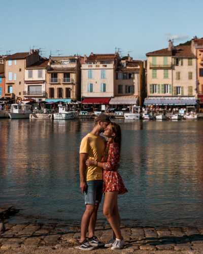 Harbor in Cassis during the day, Provence, France