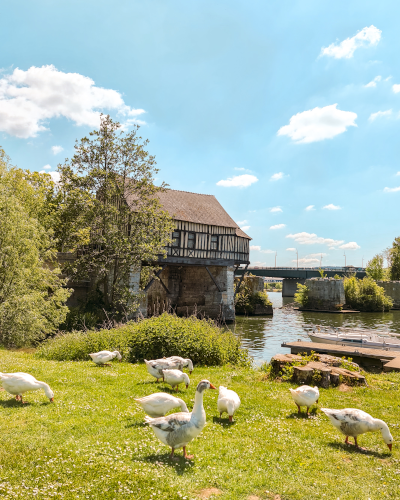 Old Stone Bridge in Vernon, France