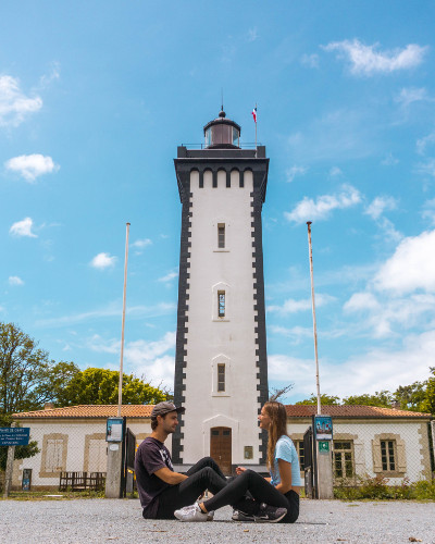 Lighthouse in Verdon-sur-Mer in South West France