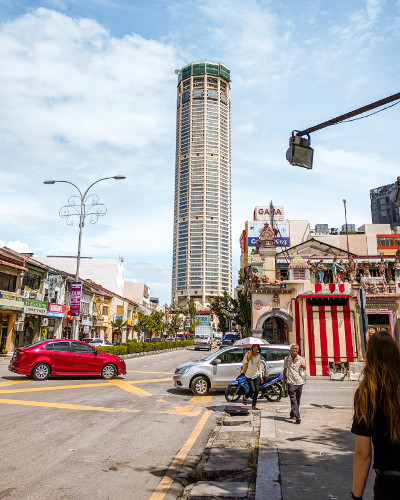 Komtar Tower in George Town, Penang