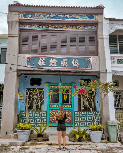 Traditional house in the UNESCO World Heritage Site in George Town, Penang