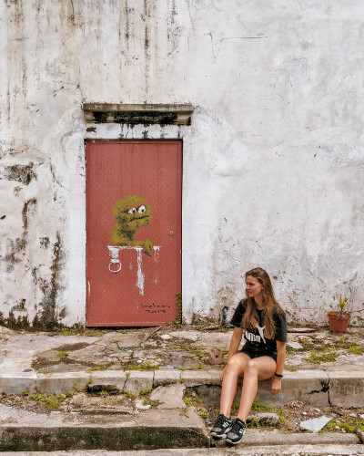 Street art in the UNESCO World Heritage Site in George Town, Penang