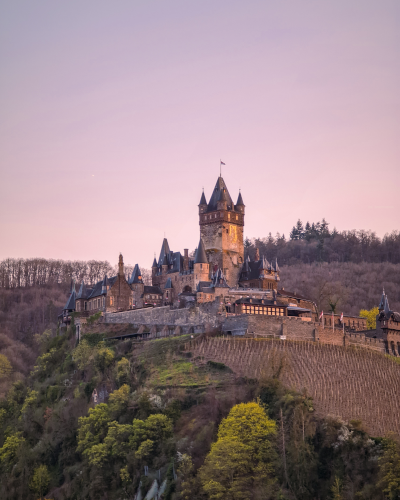 Cochem Castle in the Moselle Valley, Germany