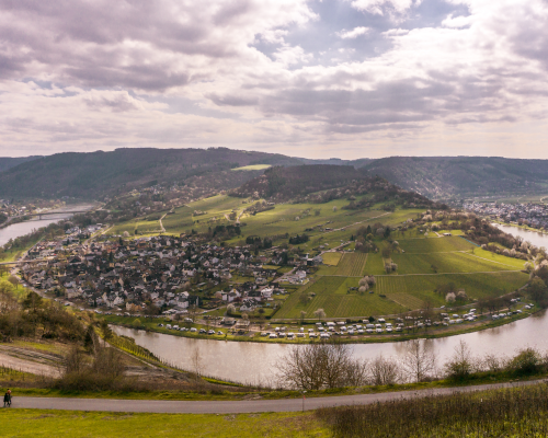 Horseshoe bend viewpoint in the Moselle Valley, Germany
