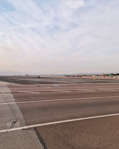 Airport runway in Gibraltar
