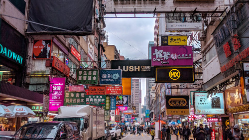 Hong Kong Mong Kok buying electronics