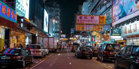 Buying electronics in Mongkok, Hong Kong