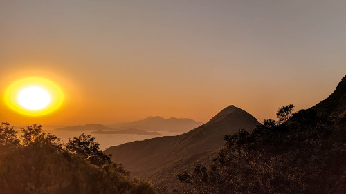 Hong Kong Victoria Peak Sunset