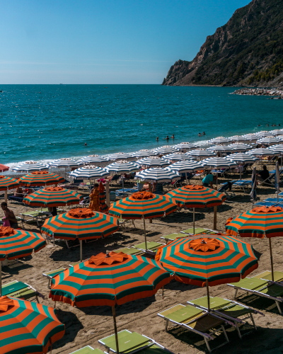 Beach in Monterosso, Cinque Terre, Italy