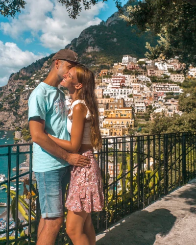 Instagrammable Place Viewpoint in Positano, Amalfi Coast, Italy