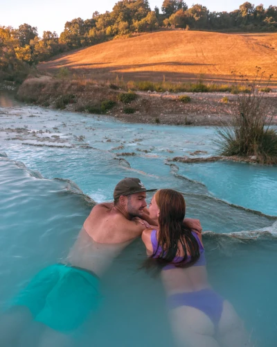 Saturnia Hot Springs - Cascate del Mulino in Tuscany, Italy