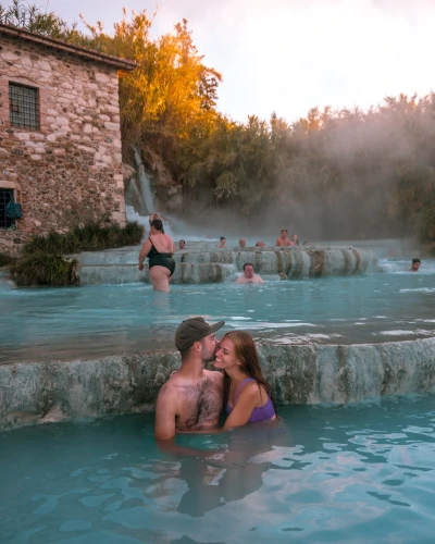 Saturnia Hot Springs - Cascate del Mulino in Tuscany, Italy