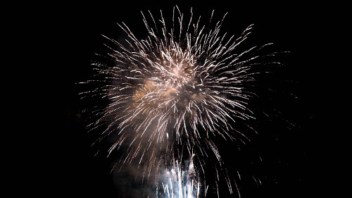 Fireworks in Kawaguchiko, Japan