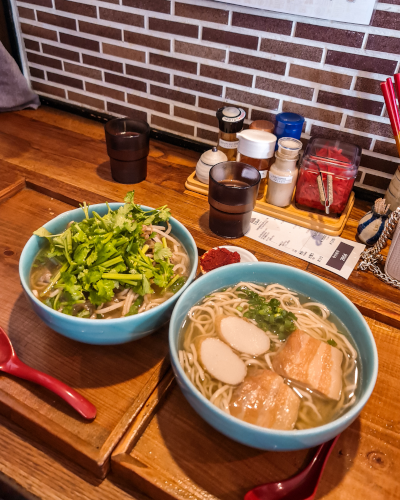 Soba Eibun Noodles in Okinawa, Japan