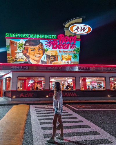 A&W Makiminato in Okinawa, Japan