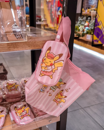 Exclusive merchandise at the Pokémon Café Food in Tokyo, Japan