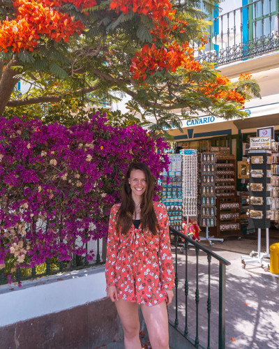 Flowers in Puerto de Mogan, Gran Canaria, Spain